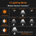 Sensore di movimento esterno Luce murale di sicurezza solare